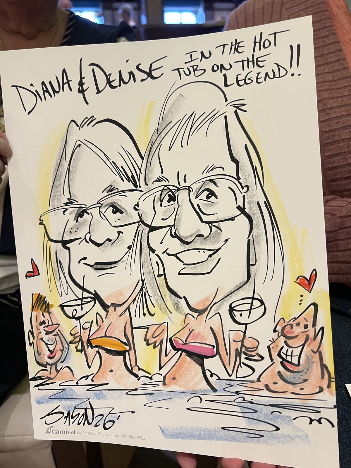 Finished live caricature drawing by A Perfect Sketch