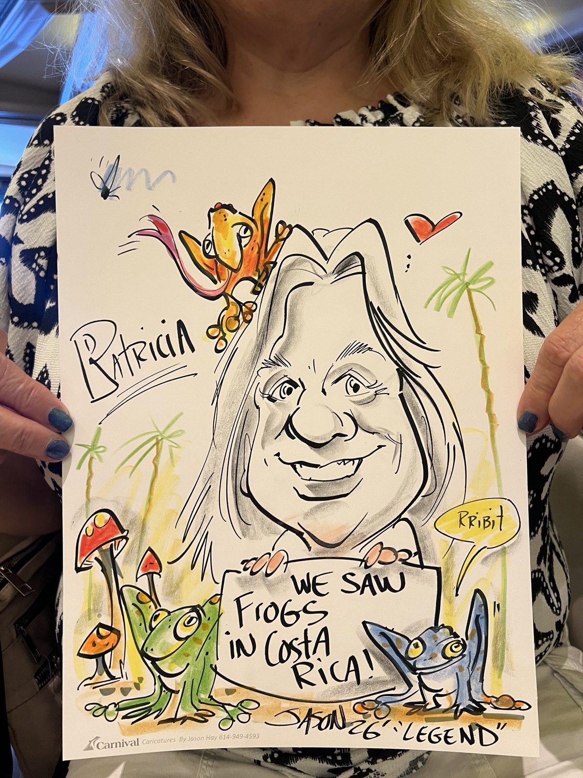 Finished live caricature drawing by A Perfect Sketch