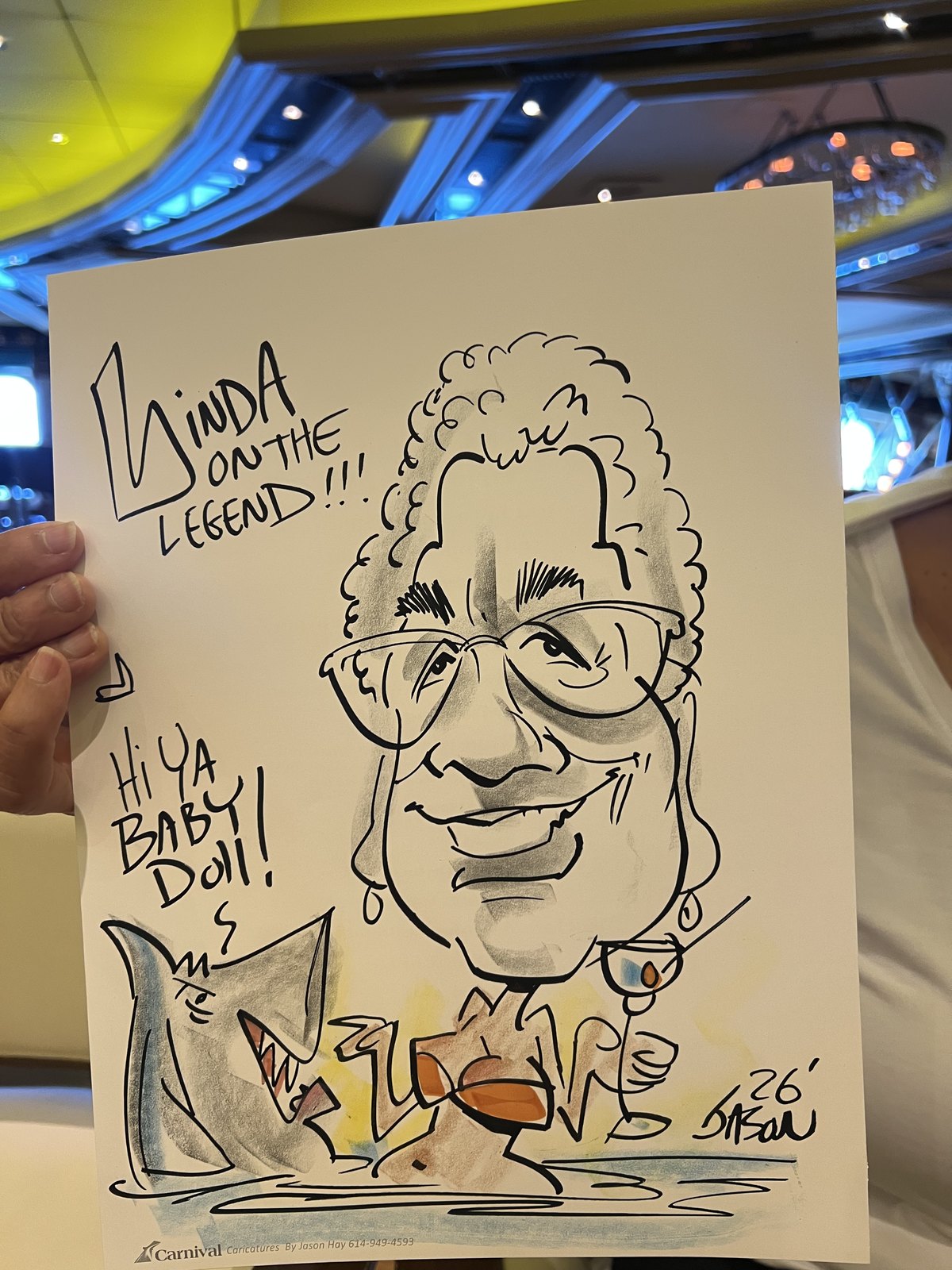 Finished live caricature drawing by A Perfect Sketch